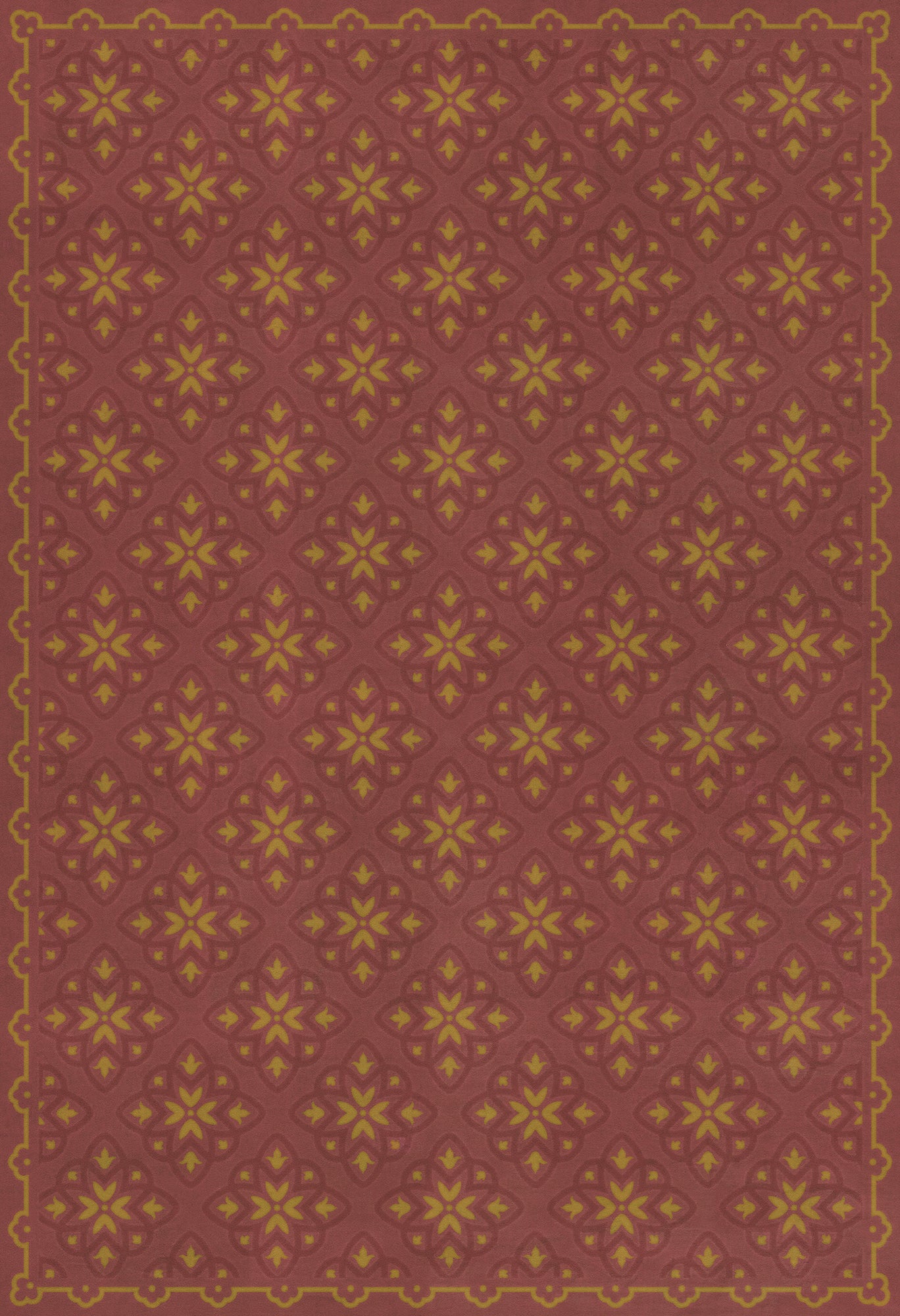 Pattern 45 Miniatus 52x76 Vintage Vinyl Floorcloth