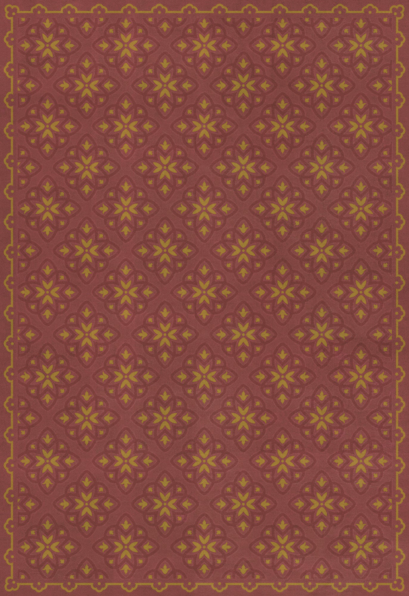 Pattern 45 Miniatus 70x102 Vintage Vinyl Floorcloth