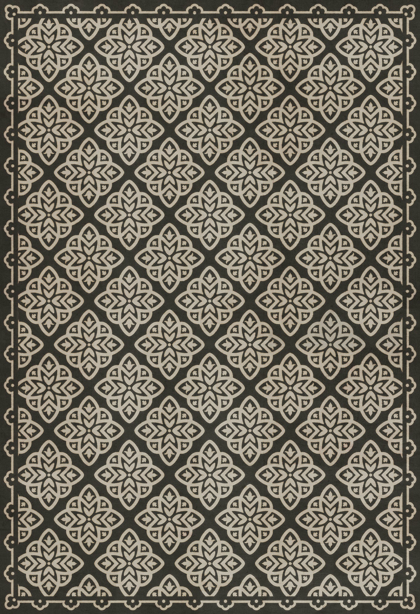 Pattern 45 Nitritus 52x76 Vintage Vinyl Floorcloth