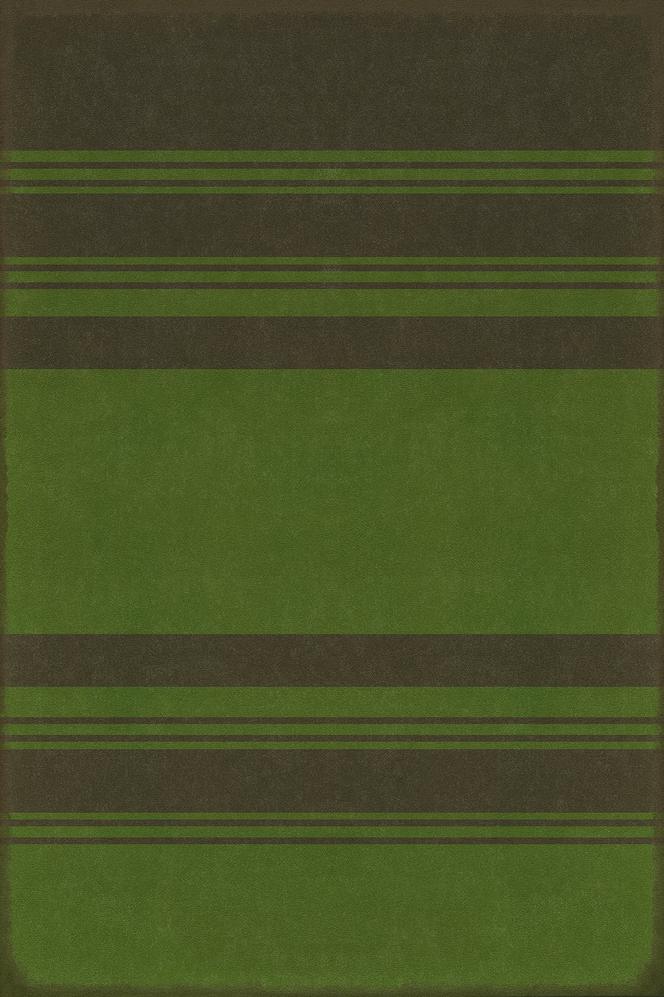 Pattern 50 Organic Stripes Black and Green 20x30 Vintage Vinyl Floorcloth