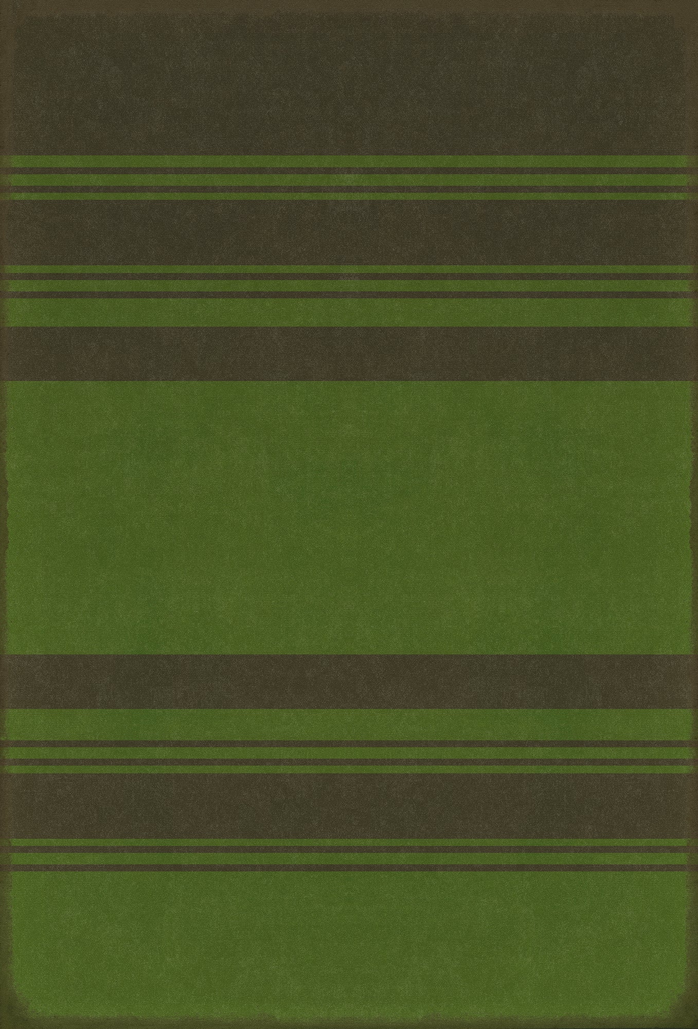 Pattern 50 Organic Stripes Black and Green 38x56 Vintage Vinyl Floorcloth