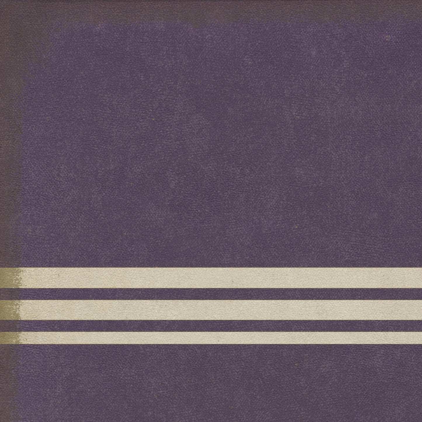 Pattern 50 Organic Stripes Purple and White 38x56 Vintage Vinyl Floorcloth