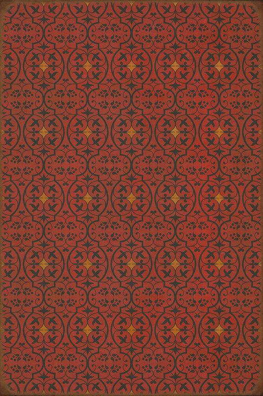Pattern 51 Hookah Lounge 20x30 Vintage Vinyl Floorcloth