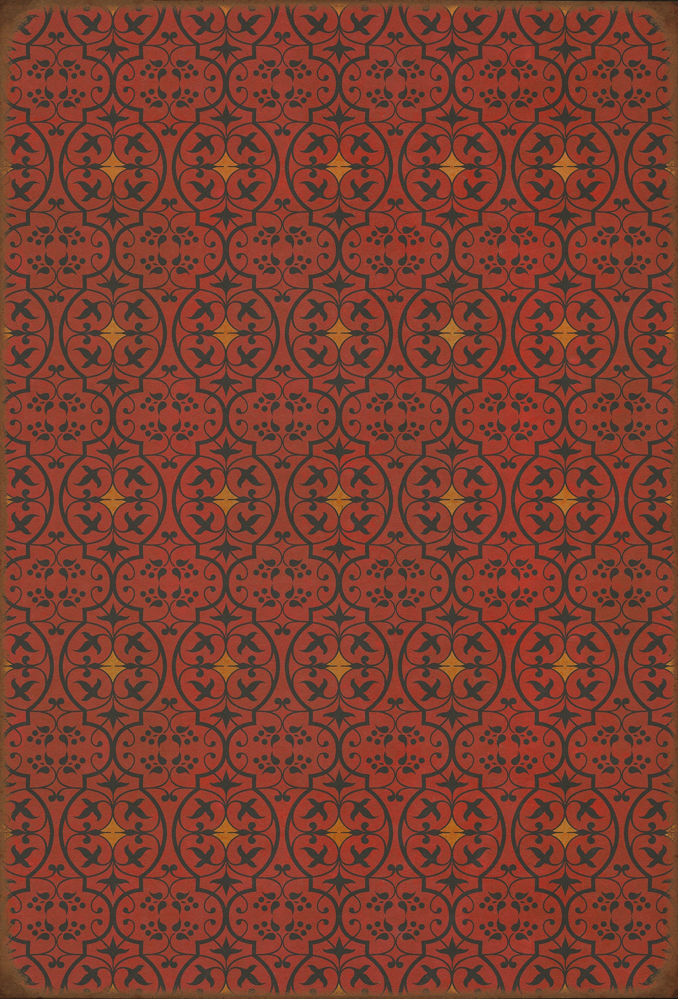 Pattern 51 Hookah Lounge 38x56 Vintage Vinyl Floorcloth