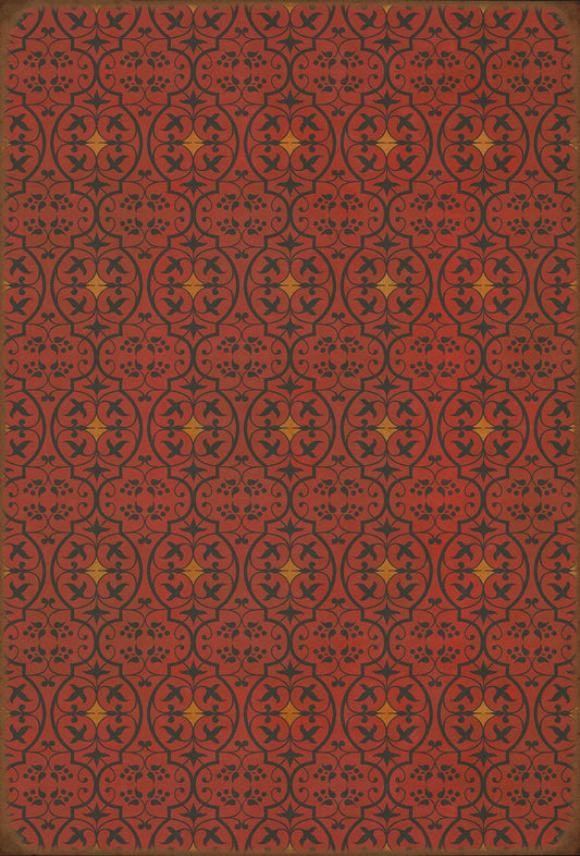 Pattern 51 Hookah Lounge 38x56 Vintage Vinyl Floorcloth