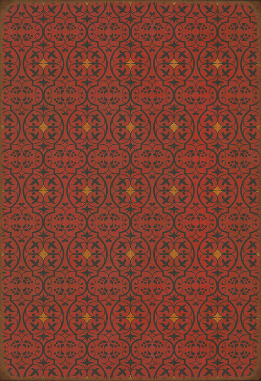 Pattern 51 Hookah Lounge 70x102 Vintage Vinyl Floorcloth