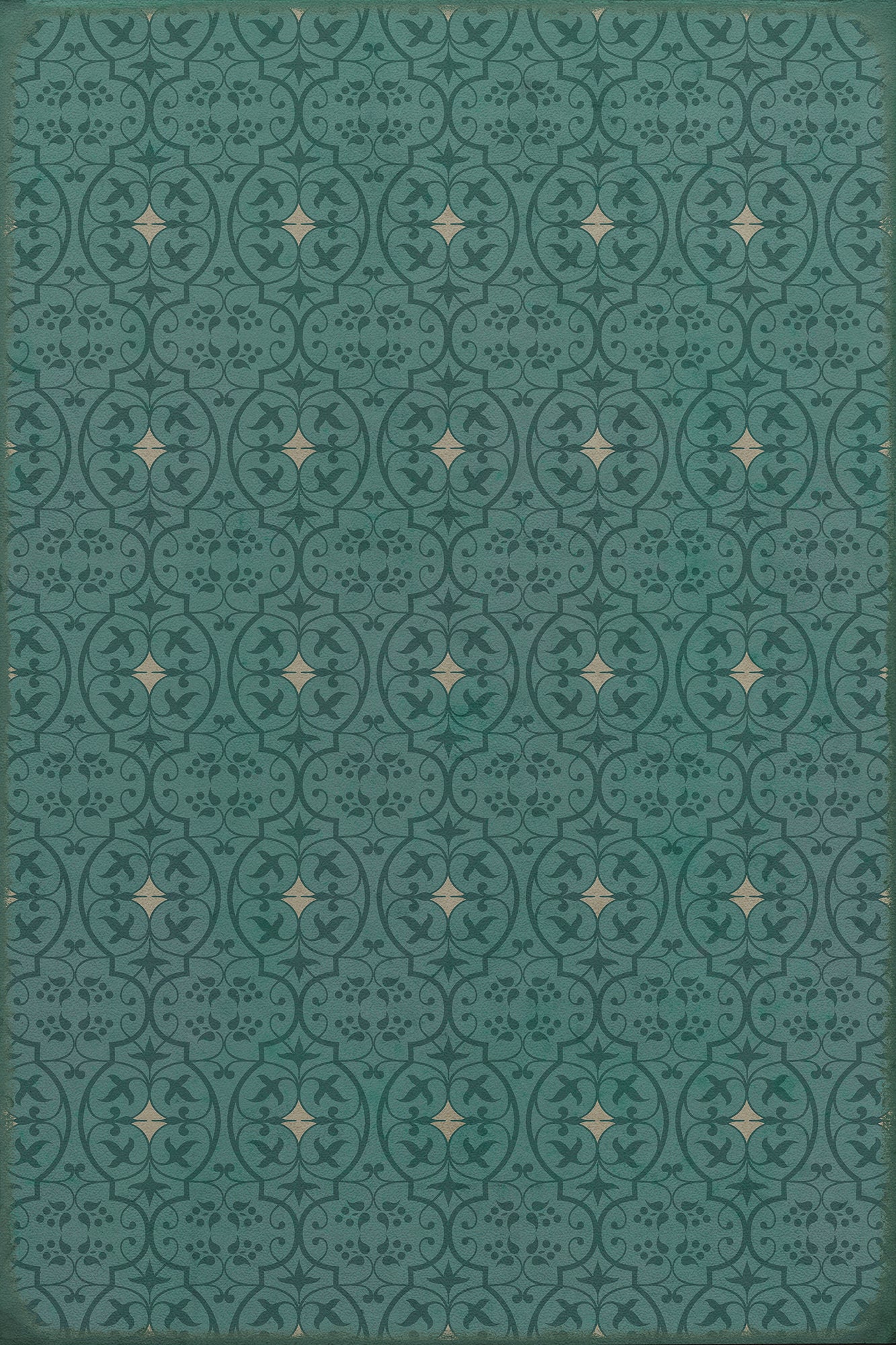 Pattern 51 Isn't it pretty to think so 20x30 Vintage Vinyl Floorcloth