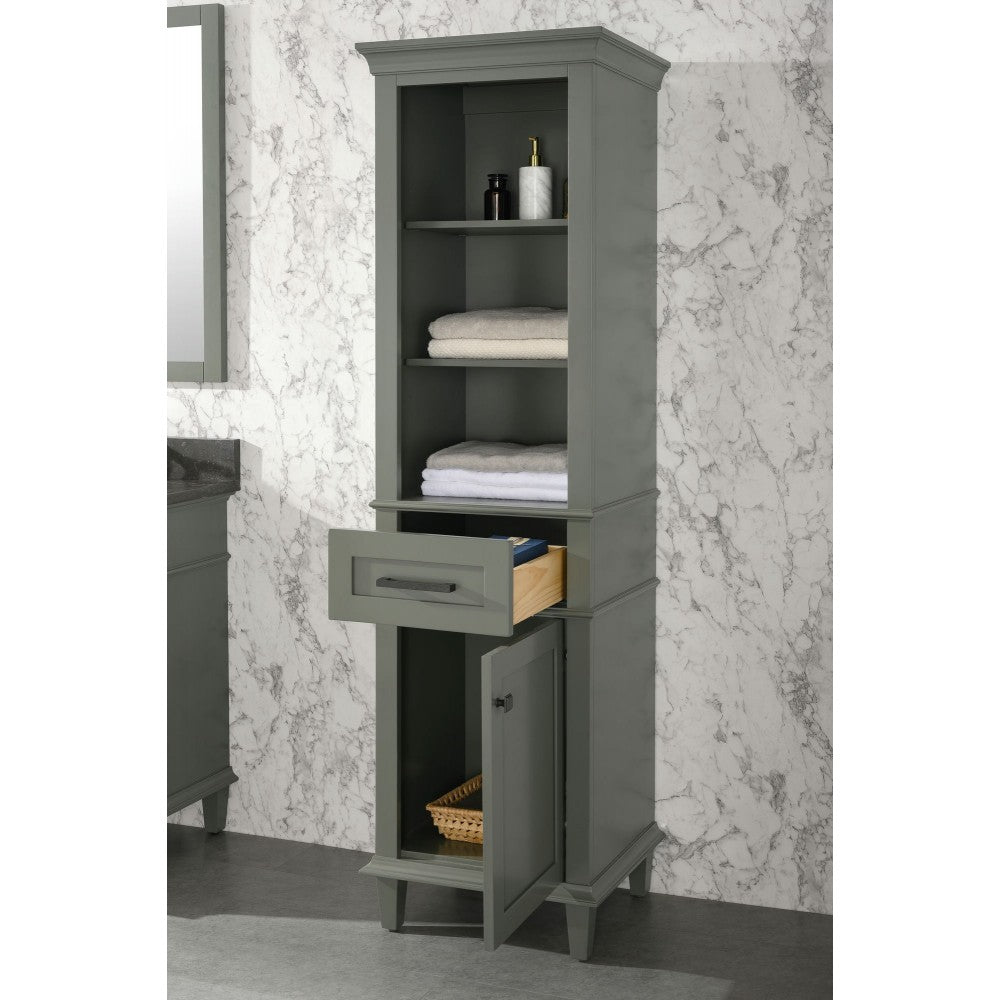 21" Pewter Green Linen Cabinet