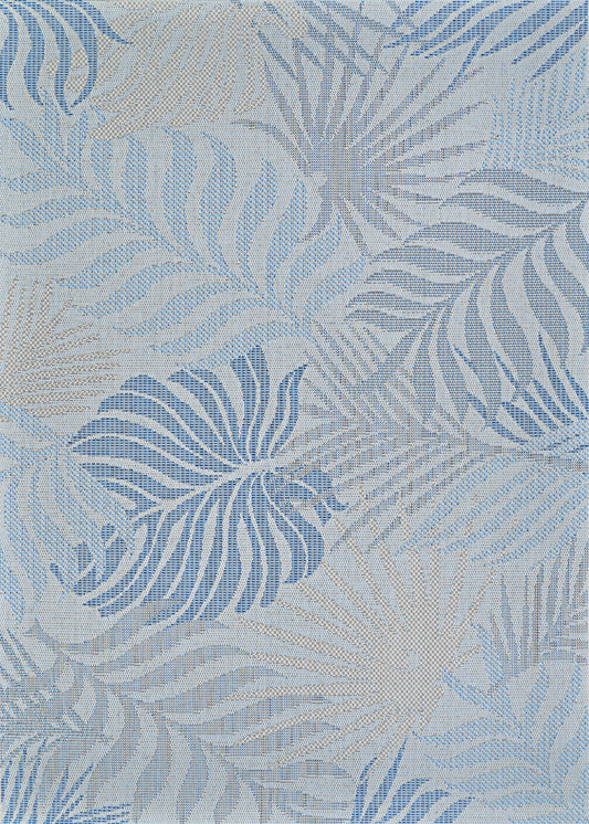 Couristan Monte Carlo Caladesi Hydrangea-Ivory Rug 5'3" x 7'6"