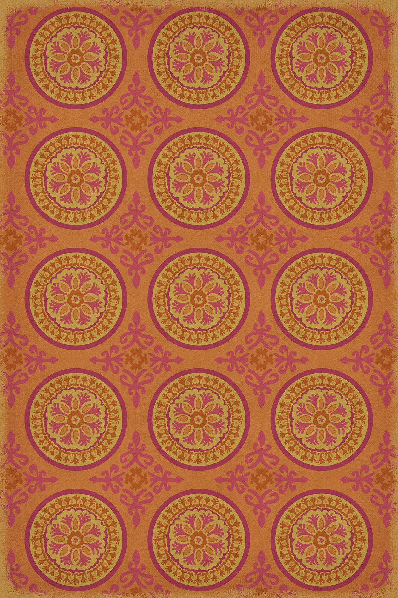 Pattern 43 Enlightenment 20x30 Vintage Vinyl Floorcloth