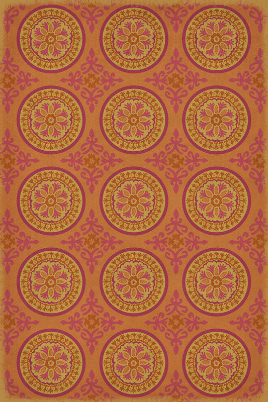 Pattern 43 Enlightenment 20x30 Vintage Vinyl Floorcloth