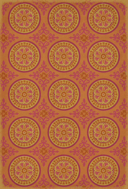 Pattern 43 Enlightenment 38x56 Vintage Vinyl Floorcloth