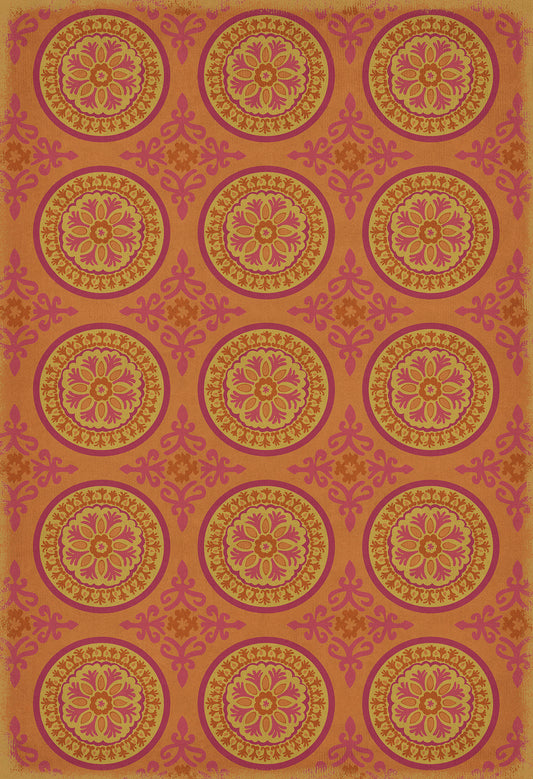 Pattern 43 Enlightenment 52x76 Vintage Vinyl Floorcloth