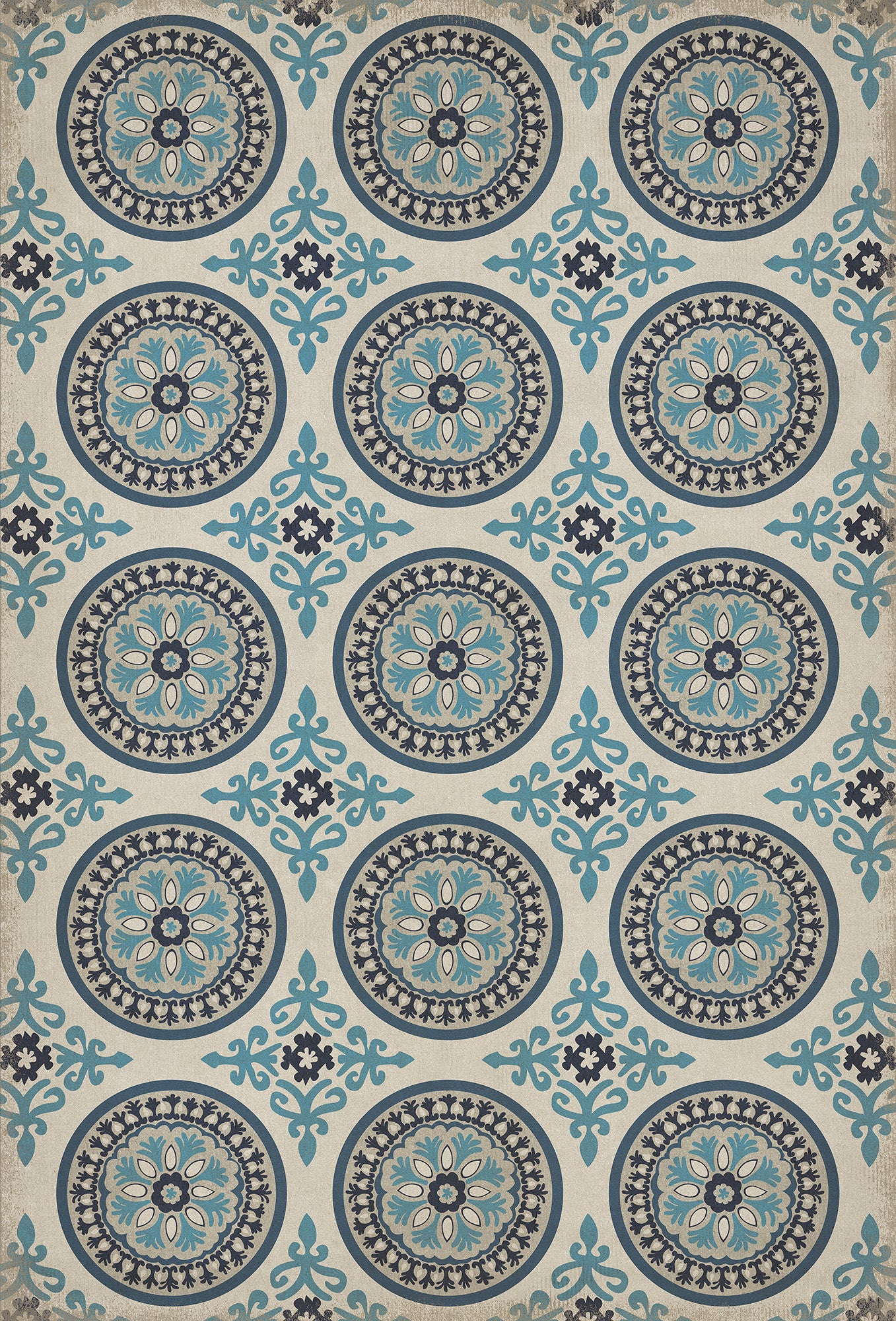 Pattern 43 Epiphany 38x56 Vintage Vinyl Floorcloth