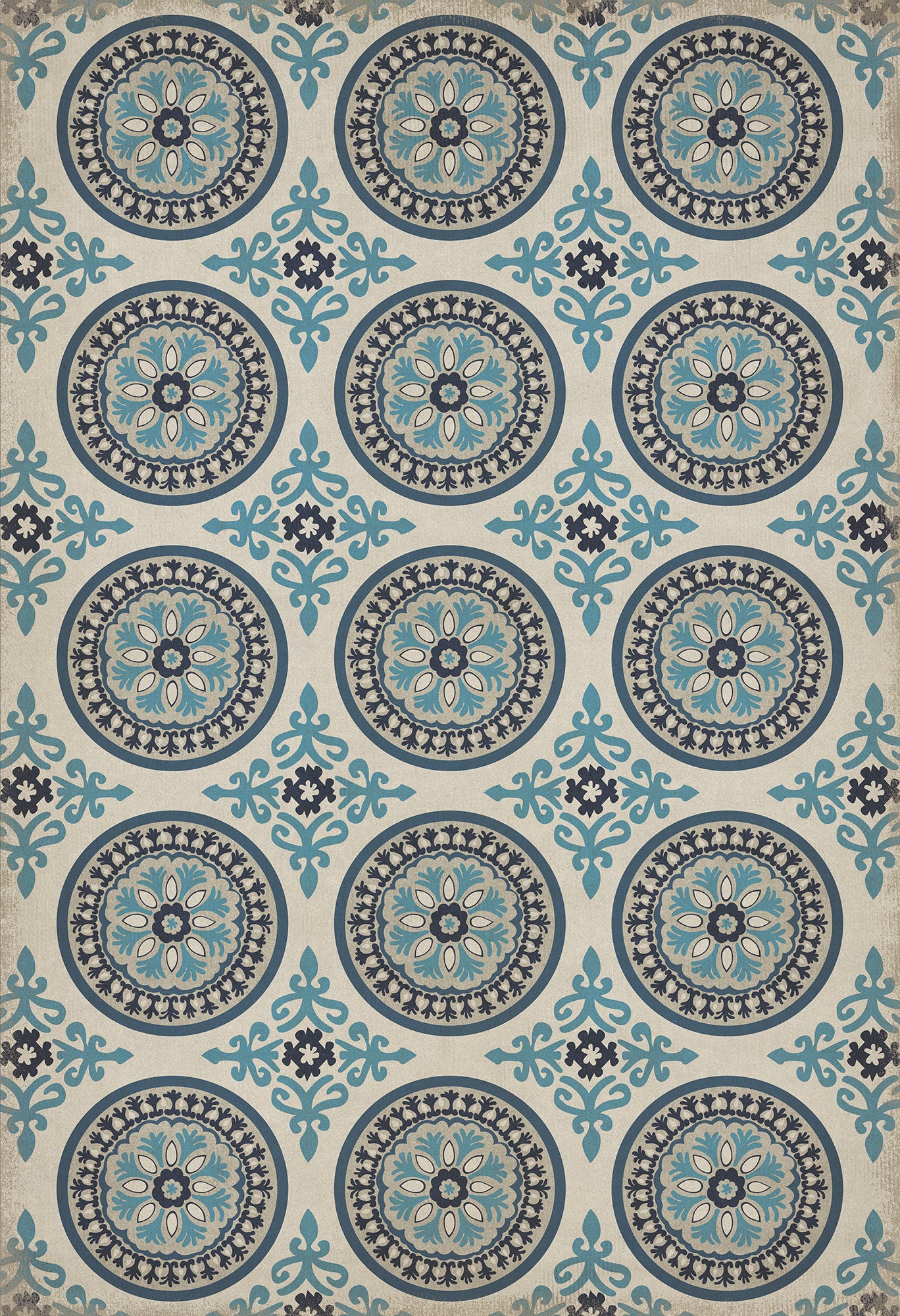 Pattern 43 Epiphany 52x76 Vintage Vinyl Floorcloth