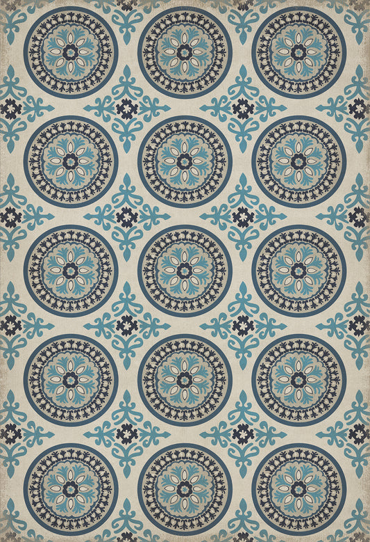 Pattern 43 Epiphany 52x76 Vintage Vinyl Floorcloth