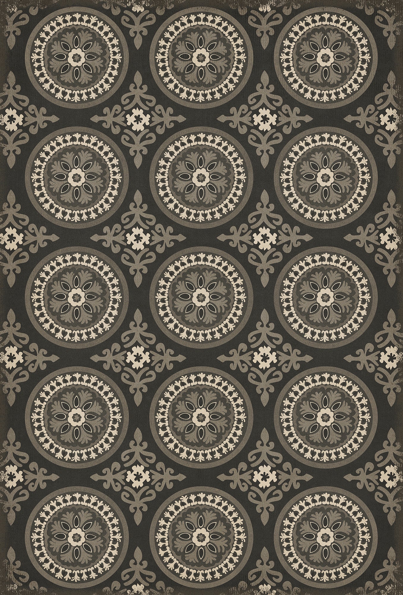 Pattern 43 Karma 38x56 Vintage Vinyl Floorcloth