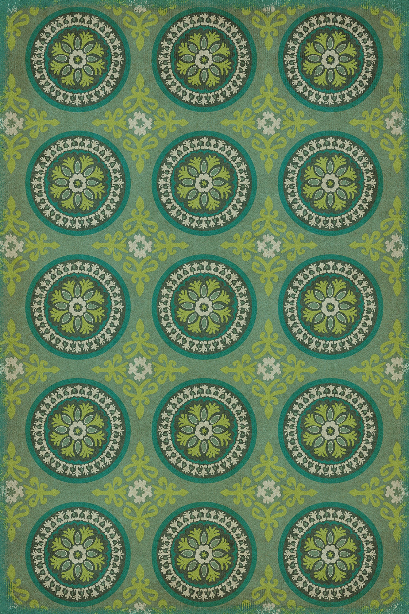 Pattern 43 Nirvana 20x30 Vintage Vinyl Floorcloth