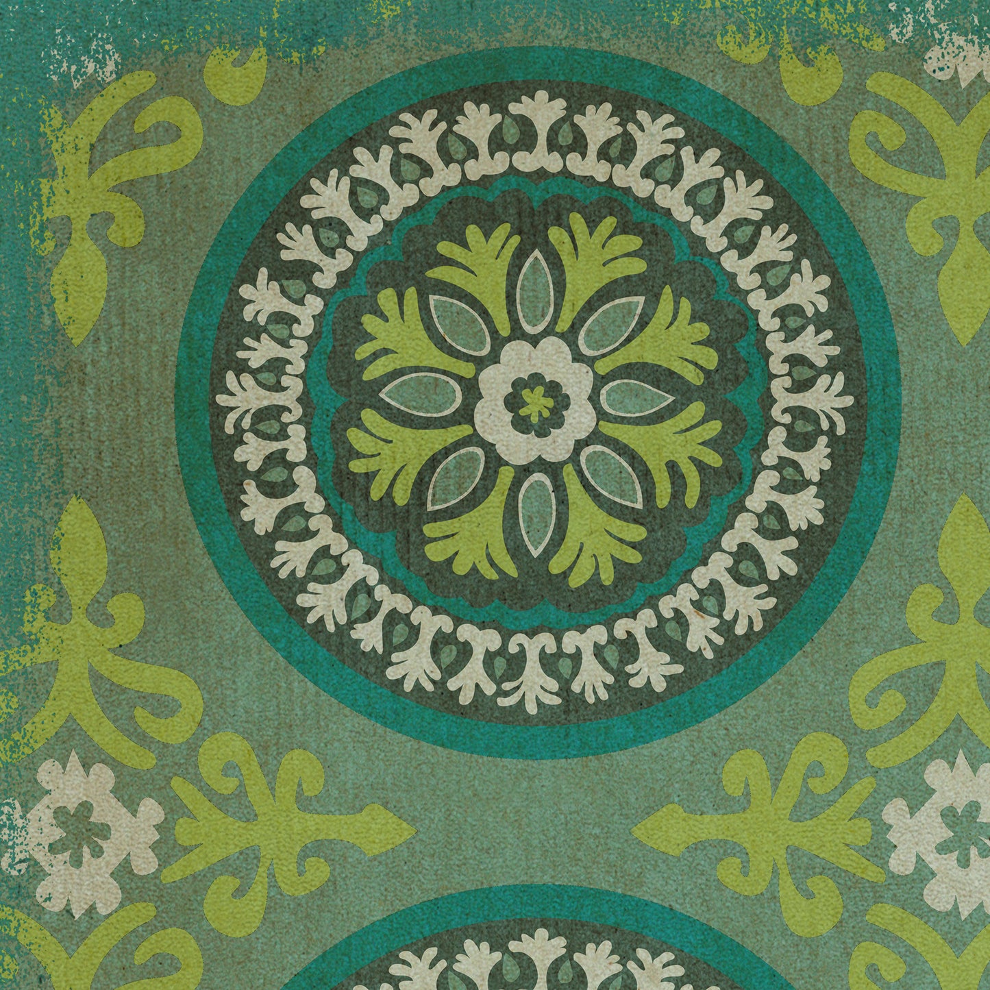 Pattern 43 Nirvana 38x56 Vintage Vinyl Floorcloth