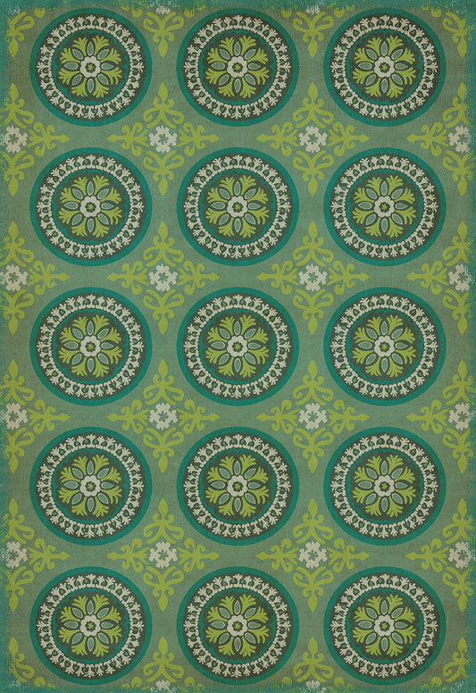 Pattern 43 Nirvana 70x102 Vintage Vinyl Floorcloth