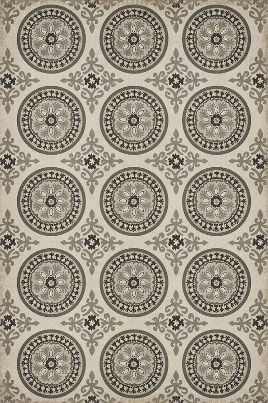 Pattern 43 Peace 20x30 Vintage Vinyl Floorcloth
