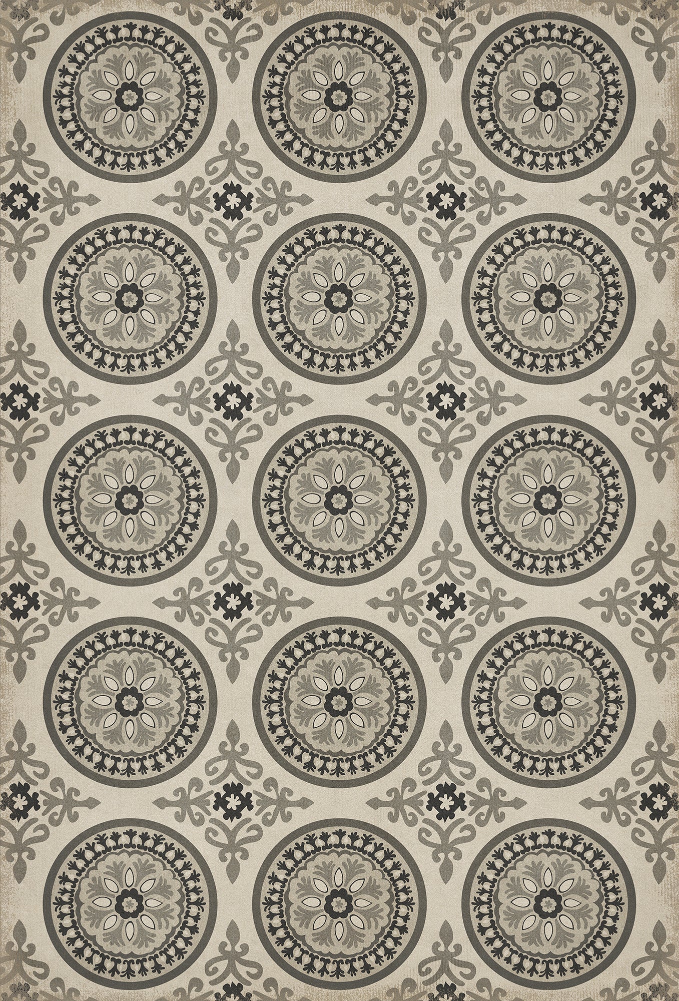 Pattern 43 Peace 38x56 Vintage Vinyl Floorcloth