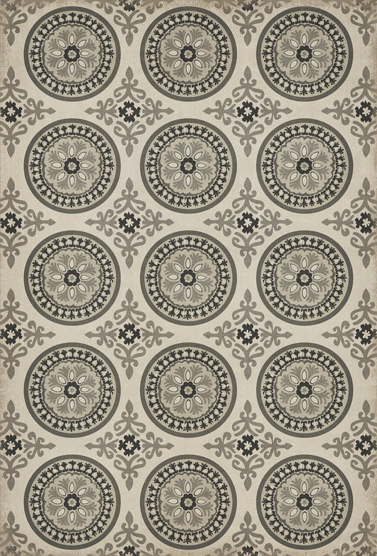 Pattern 43 Peace 38x56 Vintage Vinyl Floorcloth