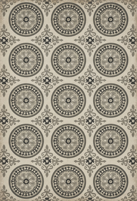 Pattern 43 Peace 52x76 Vintage Vinyl Floorcloth
