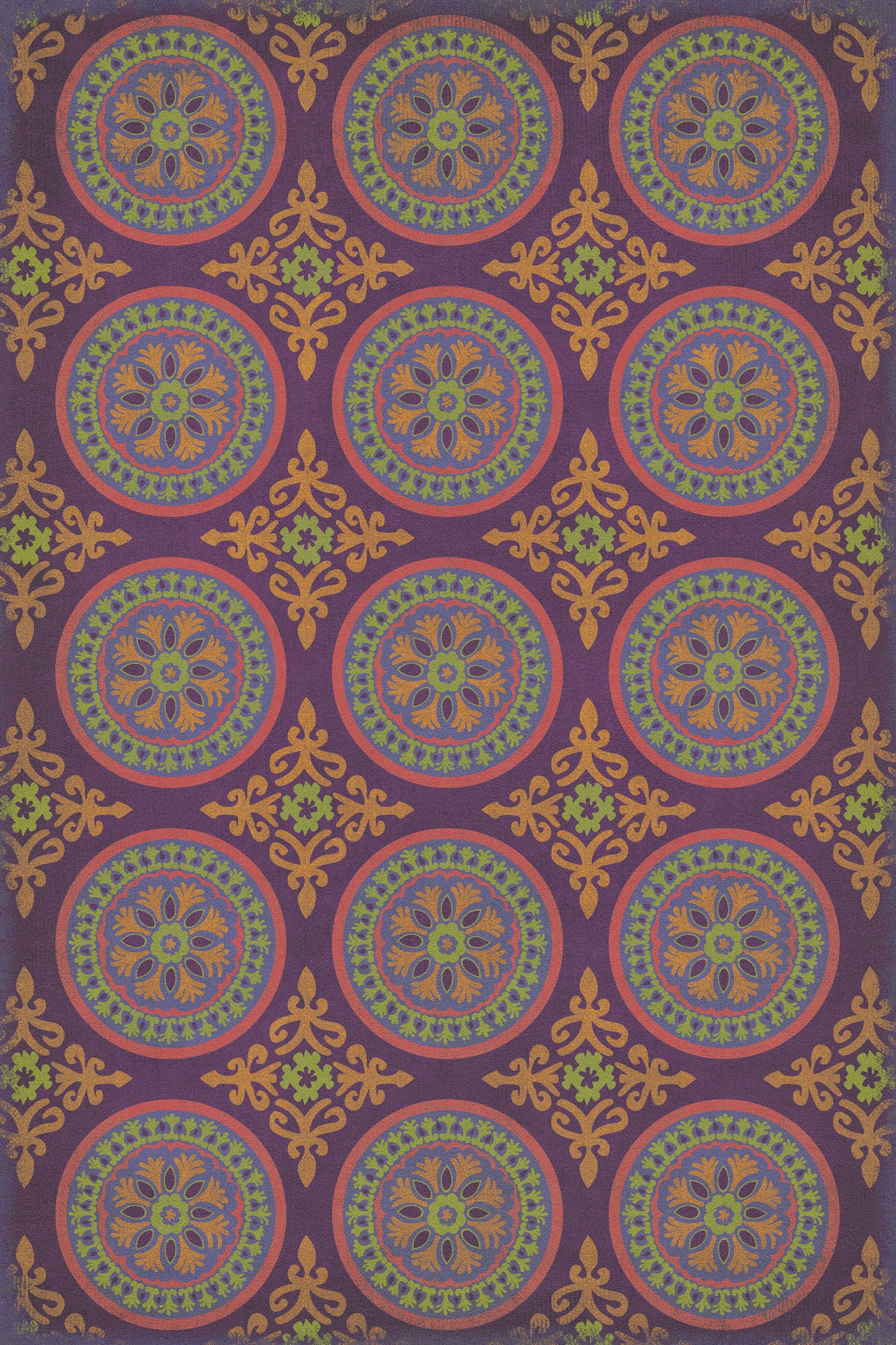 Pattern 43 Samsara 20x30 Vintage Vinyl Floorcloth