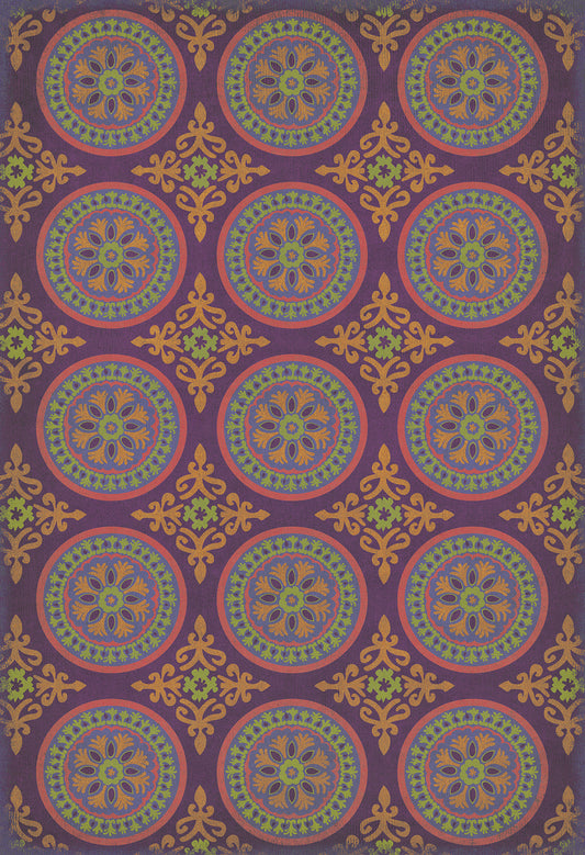 Pattern 43 Samsara 52x76 Vintage Vinyl Floorcloth