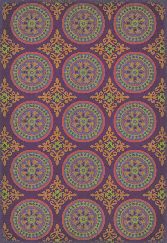 Pattern 43 Samsara 70x102 Vintage Vinyl Floorcloth