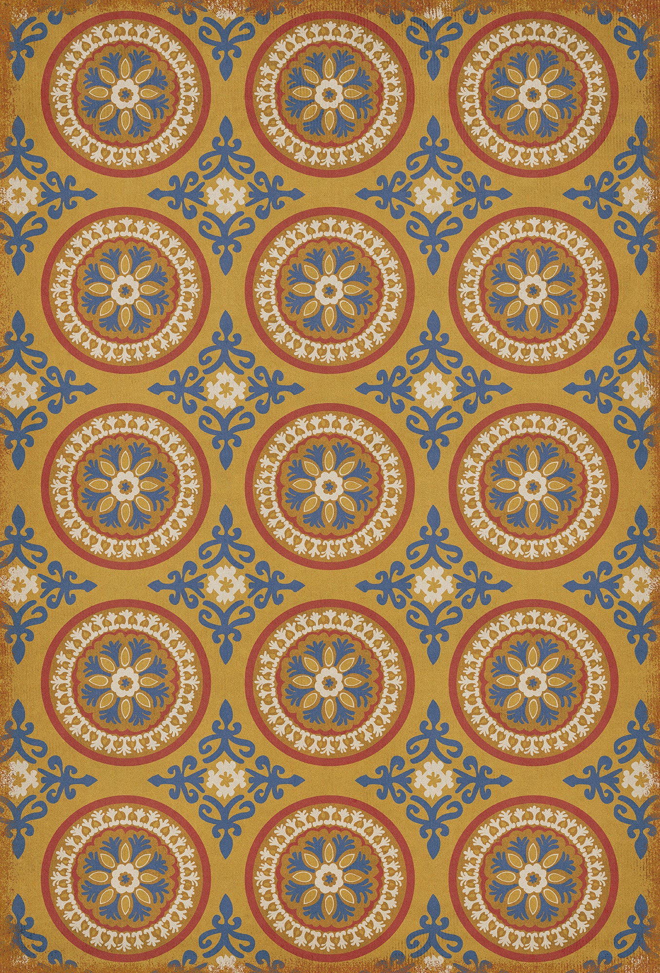 Pattern 43 Sublime 38x56 Vintage Vinyl Floorcloth