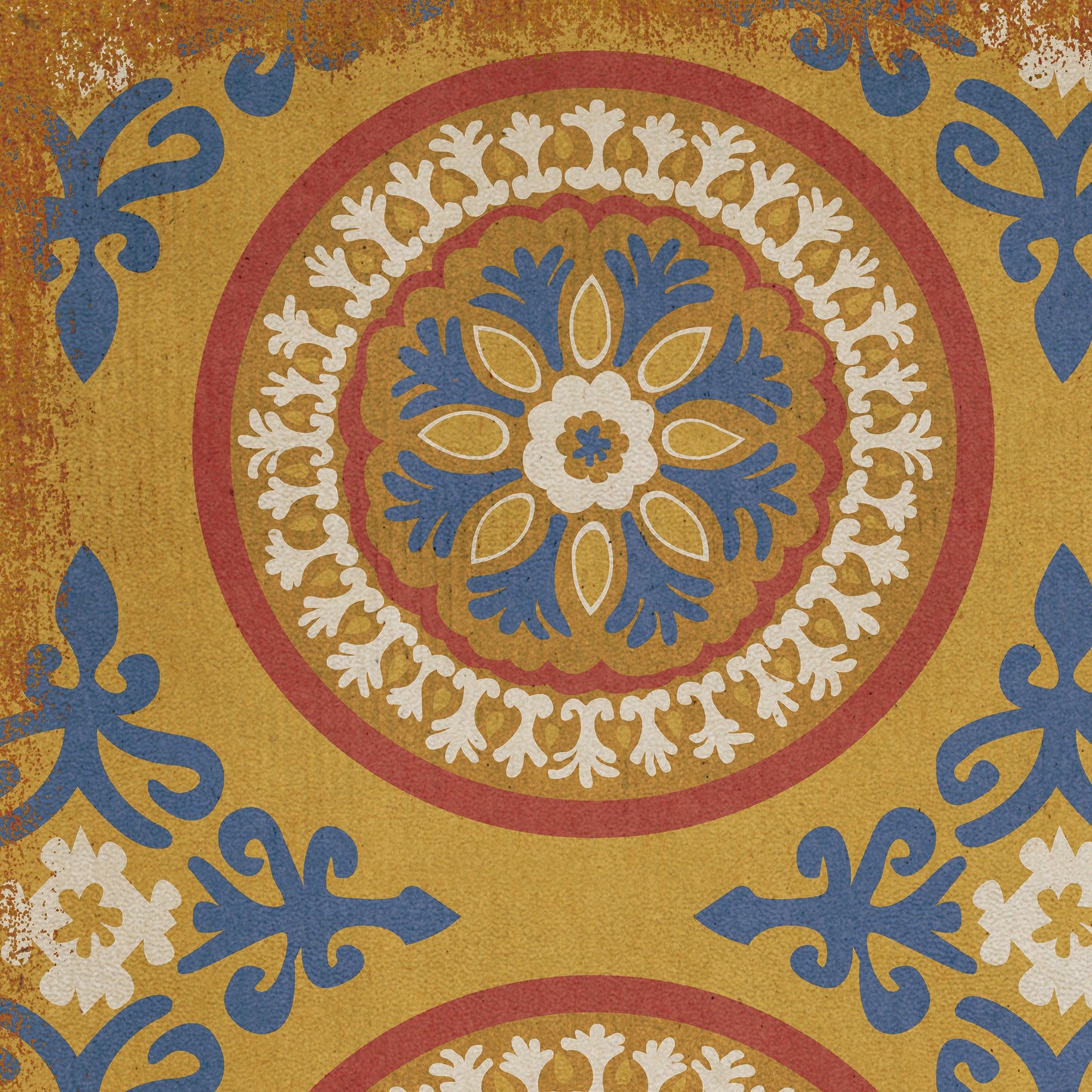 Pattern 43 Sublime 38x56 Vintage Vinyl Floorcloth