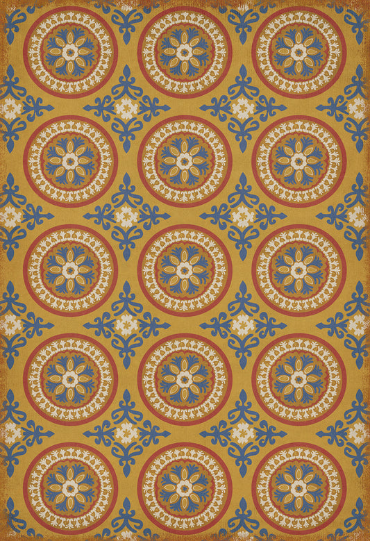 Pattern 43 Sublime 52x76 Vintage Vinyl Floorcloth