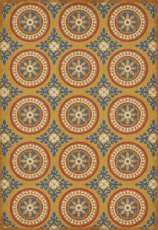 Pattern 43 Sublime 70x102 Vintage Vinyl Floorcloth