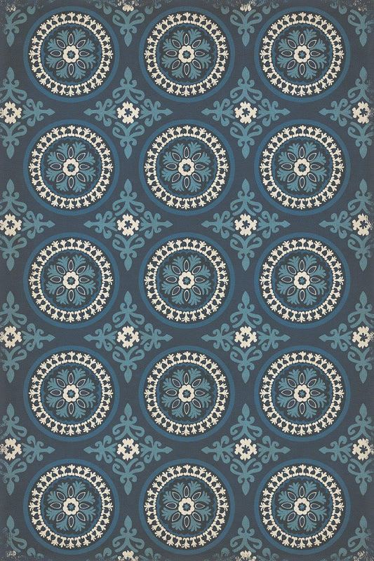 Pattern 43 Zen 20x30 Vintage Vinyl Floorcloth