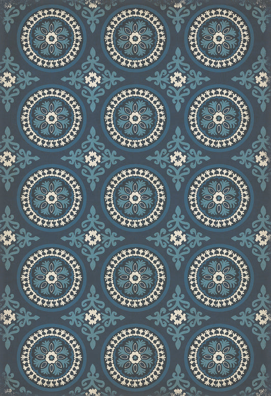 Pattern 43 Zen 52x76 Vintage Vinyl Floorcloth