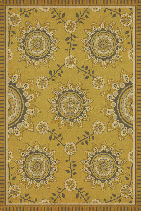 Pattern 44 Holein 20x30 Vintage Vinyl Floorcloth