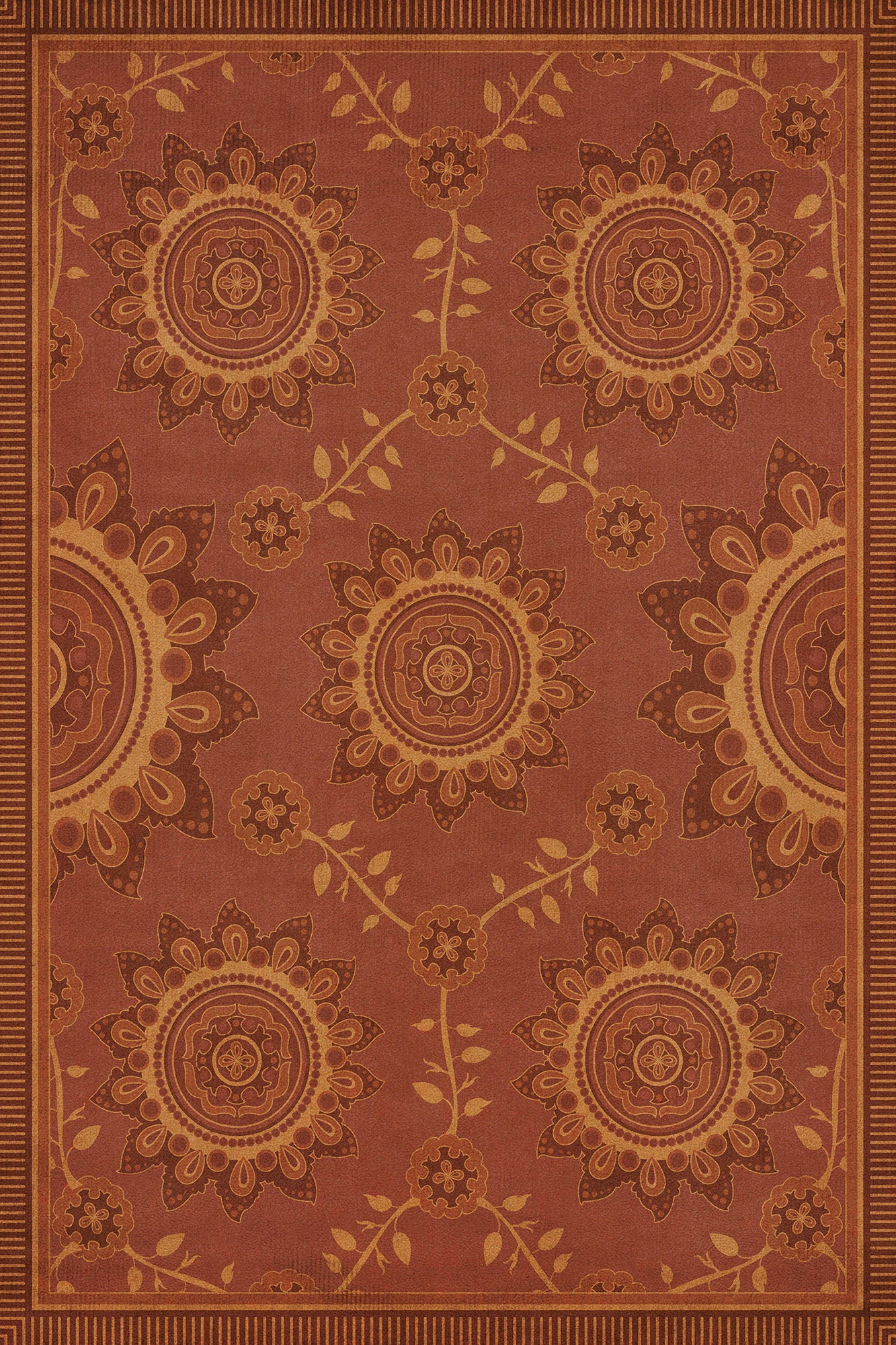 Pattern 44 Parisian 20x30 Vintage Vinyl Floorcloth
