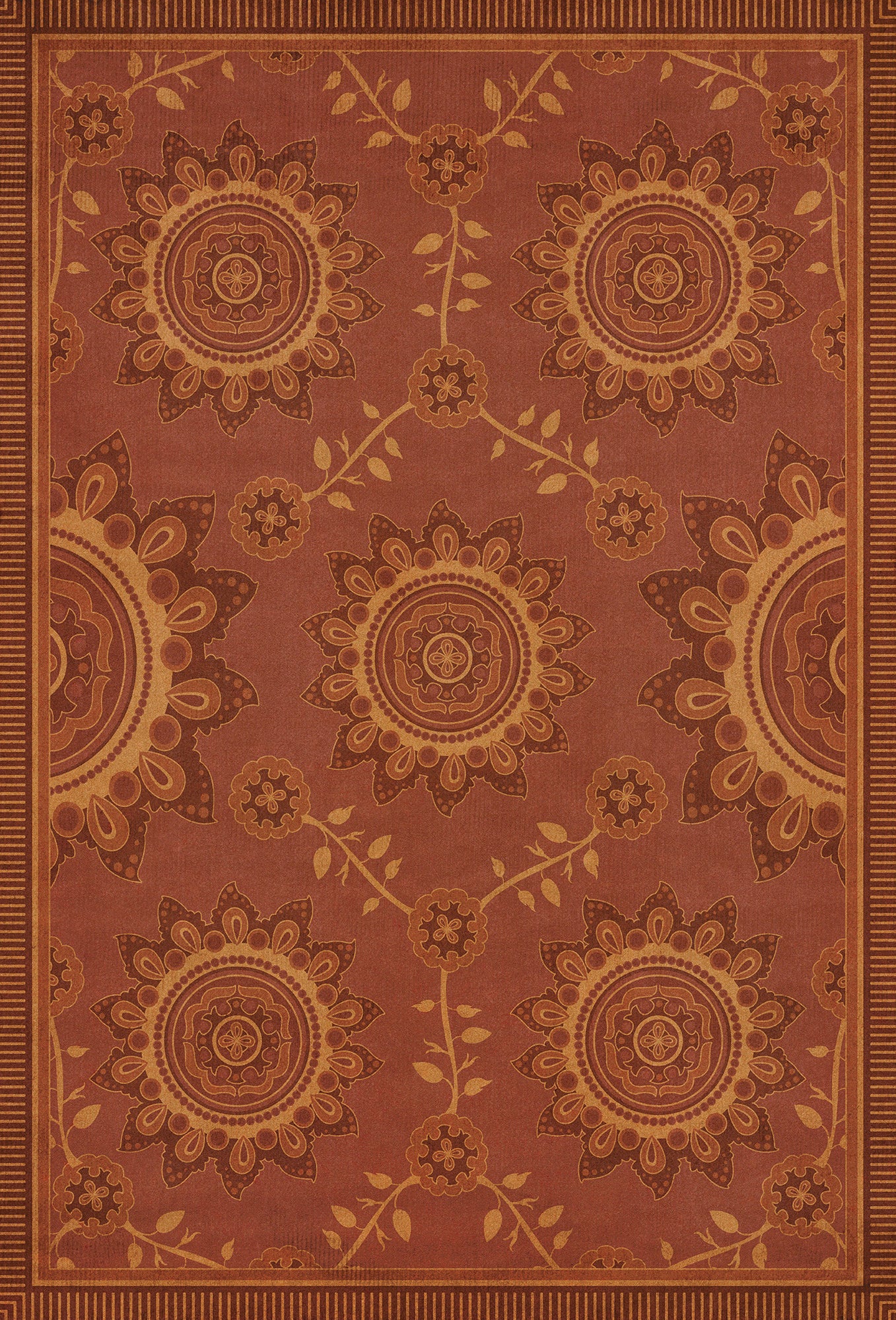Pattern 44 Parisian 38x56 Vintage Vinyl Floorcloth