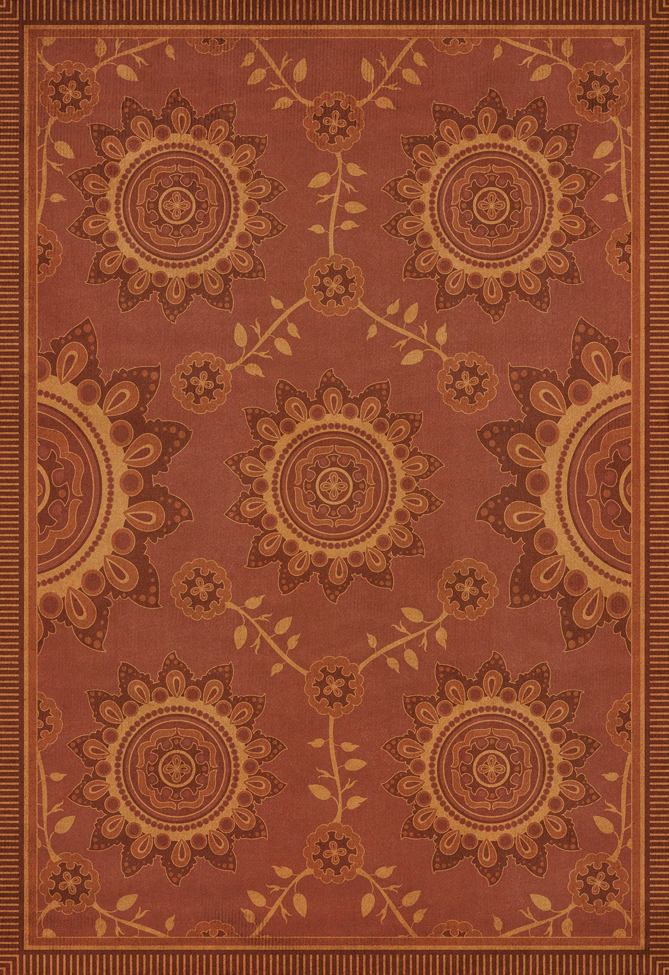 Pattern 44 Parisian 70x102 Vintage Vinyl Floorcloth