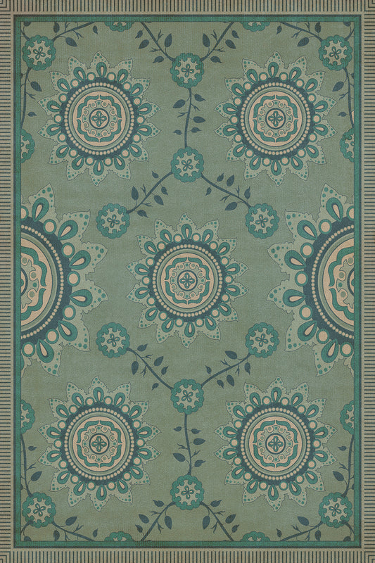 Pattern 44 Shisha 20x30 Vintage Vinyl Floorcloth