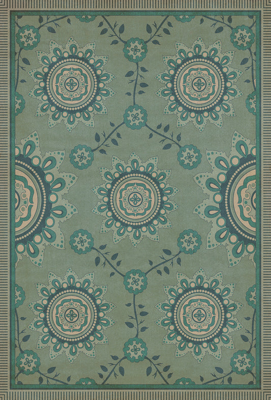 Pattern 44 Shisha 38x56 Vintage Vinyl Floorcloth