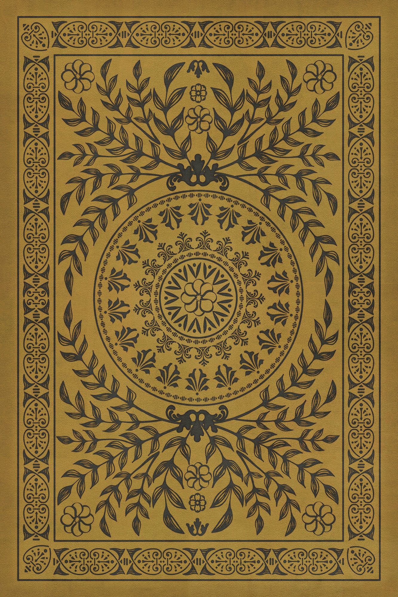 Pattern 40 Alhambra 20x30 Vintage Vinyl Floorcloth