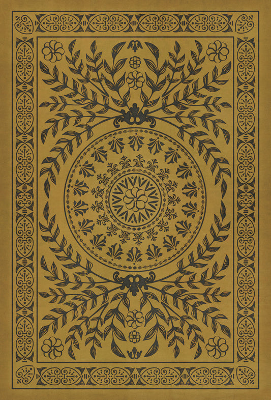 Pattern 40 Alhambra 38x56 Vintage Vinyl Floorcloth