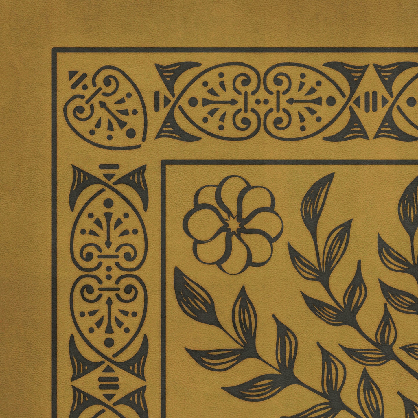 Pattern 40 Alhambra 38x56 Vintage Vinyl Floorcloth