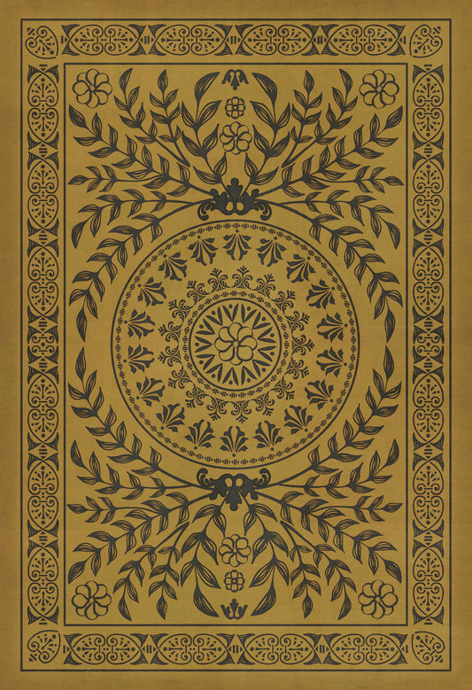 Pattern 40 Alhambra 52x76 Vintage Vinyl Floorcloth
