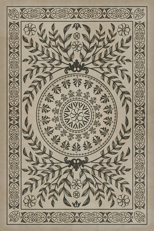 Pattern 40 Drummond Castle 20x30 Vintage Vinyl Floorcloth