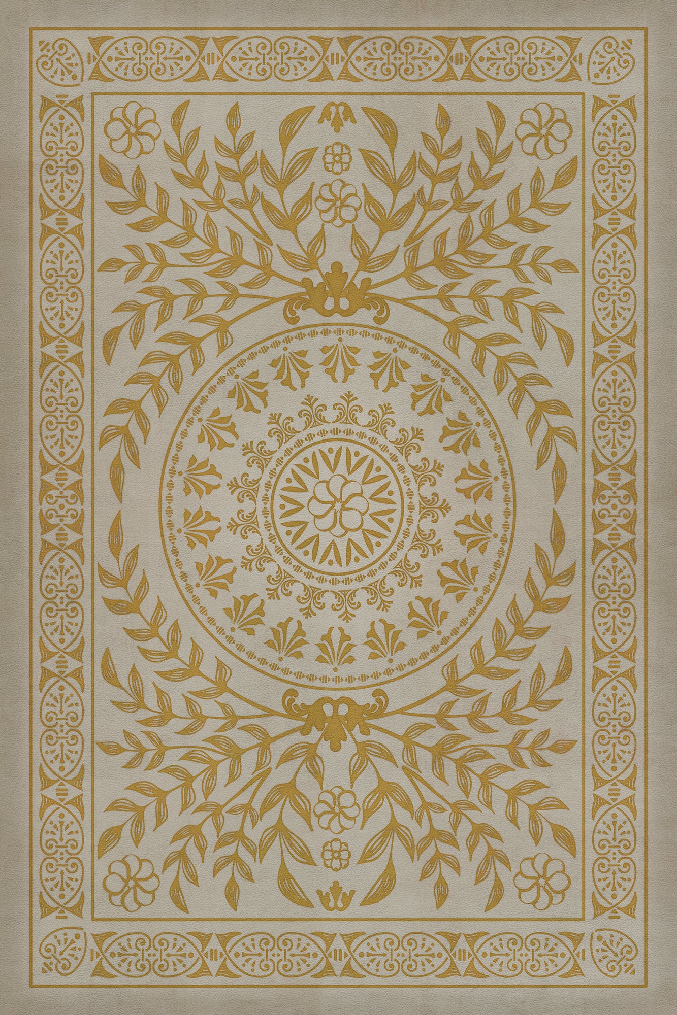 Pattern 40 Versailles 20x30 Vintage Vinyl Floorcloth