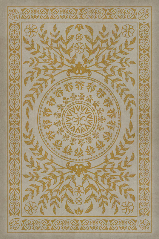 Pattern 40 Versailles 20x30 Vintage Vinyl Floorcloth